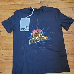 Love moschino top  size 4 color black